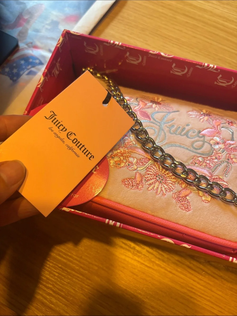 Juicy couture wristlet and cute mirror